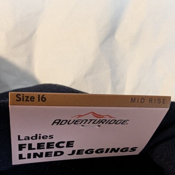 NWT Fleece Line Jeggings Dark Blue Womens Size 16 - Picture 11 of 11